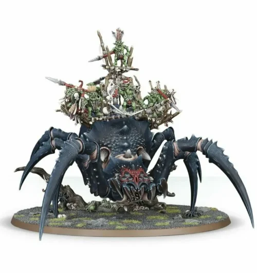 Arachnarok Spider with Spiderfang Warparty / Webspinner Shaman on Arachnarok Spider / Arachnarok Spider with Flinger