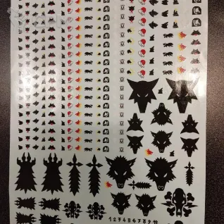 Transfer Sheet Space Wolves